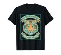 The Heavens are Roaring Psalm 19:1 Christian Worship Tiger T-Shirt