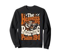 The Heavens are Roaring Psalm 19:1 | Retro 1970s Groovy Sweatshirt