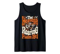 The Heavens are Roaring Psalm 19:1 | Retro 1970s Groovy Tank Top