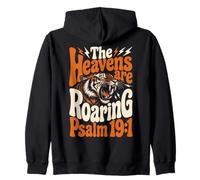 The Heavens are Roaring Psalm 19:1 | Retro 1970s Groovy Zip Hoodie