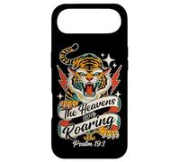 The Heavens are Roaring Psalm 19:1 | Retro Tattoo Tiger Case for iPhone Air