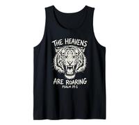 The Heavens are Roaring Tiger Bible Verse Tank Top