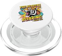 The Heavens Are Roaring Tiger Bible Verse Tee PopSockets PopGrip for MagSafe
