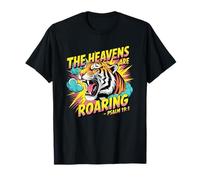 The Heavens Are Roaring Tiger Bible Verse Tee T-Shirt