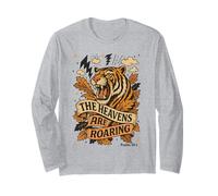 The Heavens are Roaring Tiger Tee Fall Bible Verse Christian Long Sleeve T-Shirt