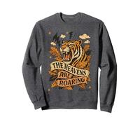 The Heavens Are Roaring Tiger Tee Fall Bible Verse Christian Sweatshirt