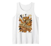 The Heavens are Roaring Tiger Tee Fall Bible Verse Christian Tank Top