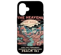 The Heavens Declare Glory of God Psalm 19:1 Vintage Hiker Case for iPhone 16