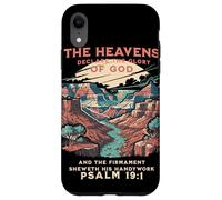 The Heavens Declare Glory of God Psalm 19:1 Vintage Hiker Case for iPhone XR