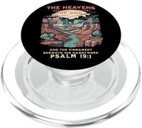 The Heavens Declare Glory of God Psalm 19:1 Vintage Hiker PopSockets PopGrip for MagSafe