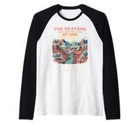 The Heavens Declare Glory of God Psalm 19:1 Vintage Hiker Raglan Baseball Tee