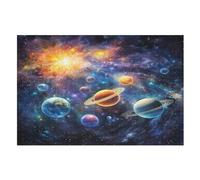 The Heavens Wooden Jigsaw Puzzles for Adults Hard Poster Puzzle 1000 Piece Precise Interlocking Educational Game Toys （75×50cm）