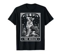 The Heeler Australian Cattle Dog Tarot Card Witchy Moon T-Shirt