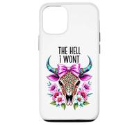 The Hell I Wont Cowgirl Boho Cow Skull Go Milk a Bull Cowboy Case for iPhone 12/12 Pro