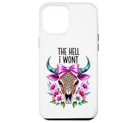 The Hell I Wont Cowgirl Boho Cow Skull Go Milk a Bull Cowboy Case for iPhone 12 Pro Max