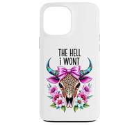 The Hell I Wont Cowgirl Boho Cow Skull Go Milk a Bull Cowboy Case for iPhone 13 Pro Max