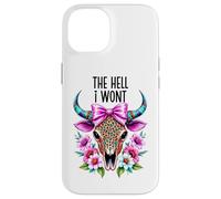 The Hell I Wont Cowgirl Boho Cow Skull Go Milk a Bull Cowboy Case for iPhone 14