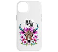 The Hell I Wont Cowgirl Boho Cow Skull Go Milk a Bull Cowboy Case for iPhone 14 Plus