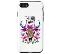 The Hell I Wont Cowgirl Boho Cow Skull Go Milk a Bull Cowboy Case for iPhone SE (2020) / 7 / 8
