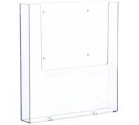 '"The Help Wall HELIT H2350202 Wall-Mounted Brochure Holder 1 x A4 Portrait Clea