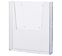 '"The Help Wall HELIT H2350202 Wall-Mounted Brochure Holder 1 x A4 Portrait Clear
