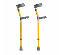 The Helping Hand Children's Elbow Crutches, Pair of Kids Lightweight Adjustable Aluminium Forearm Walking Aid for Boys & Girls, 2 Sizes for Age 4-7 & 6-10, Mobility & Injury Recovery (Ages 4-7)