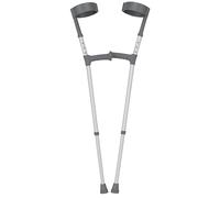 The Helping Hand Company Double Adjustable Crutches - Pair of Lightweight Forearm Crutches with Comfy Handle, Regular Height 53-109cm (530-806mm (Pair))