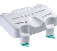 The Helping Hand Company Kingfisher Bath Seat. Lightweight, Portable White Plastic Suction Bath Seat for Adults. Bath Aids for Elderly, Disabled, Pregnant. 10”/25cm. 200kg/31 Stone Weight Capacity