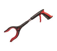 The Helping Hand Company Tidy Jon Pro Litter Picker for Children, Kids Litter Picker, Short Handled Rubbish Picker Grabber with Comfortable Handle and Secure Grip 18”/45cm, Red/Black