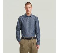 G-star The Hendrik Slim Fit Long Sleeve Shirt Blue 2XL Men