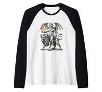 The Herald of Chaos Asmodeus Raglan Baseball Tee