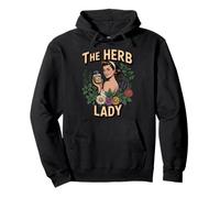The Herb Lady Medicine Plant Herb Pharma Healing Herbalist Pullover Hoodie