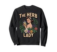 The Herb Lady Medicine Plant Herb Pharma Healing Herbalist Sweatshirt