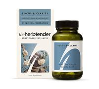The Herbtender Focus & Clarity - Lion's Mane Focus Supplement with Holy Basil, Rosemary & Adaptogens for Memory, Concentration & Cognitive Support, Vegan, Organic Capsules, 60 Capsules