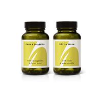 THE HERBTENDER License to Chill Set -120 Vegan Adaptogens Supplements, 2 x 60 Capsules in Refillable Jars. Ashwangandha, Holy Basil, Reishi, Lion's Mane, Chamomile, Nutmeg