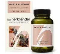 The Herbtender Uplift & Revitalise - Herbal Fatigue Fighter with Nettle Seed, Rhodiola & Reishi Adaptogens for Energy, Stamina & Vitality, Vegan, Organic, 60 Capsules
