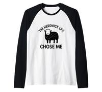 The Herdwick Life Chose Me - Lake District Sheep Raglan Baseball Tee