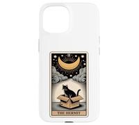 The Hermit Tarot Card Cat In Box Mystic Funny Cat Case for iPhone 15