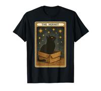 The Hermit Tarot Card Cat In Box Mystic Funny Cat T-Shirt