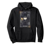 The Hermit Tarot Card Cozy Witchy Introvert Book Lover Pullover Hoodie