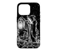 The Hermit Tarot Card Grim Reaper Occult Halloween Goth Case for iPhone 16 Pro