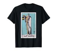 The Hermit Tarot Card IX T Shirt (Traditional Design) T-Shirt