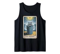 The Hermit Tarot Card Raccoon Tank Top