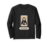 The Hermit Tarot Owl Lantern Magic Long Sleeve T-Shirt