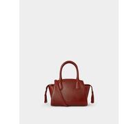 The Hickstead Mini Leather Grab Bag OSPREY LONDON Red One Size