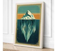 The Hidden Depths Minimalist Canvas Wall Art Print 30x20 Inch