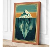 The Hidden Depths Minimalist Canvas Wall Art Print 36x24 Inch