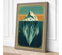The Hidden Depths Minimalist Canvas Wall Art Print 36x24 Inch (91 x 61 cm)