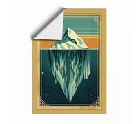 The Hidden Depths Minimalist Unframed Wall Art Print A2 (59.4×42cm), Wall Decor for Living Room, Bedroom, Office & Home, Art Gift