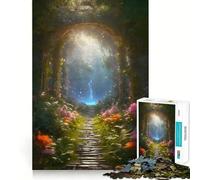 The Hidden Waterfall 1000 Teenager Pieces Jigsaw Puzzle Mind Exercise Toy Bonding Time Precision Cut Art Collection Piece (38x26cm)